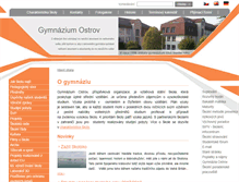 Tablet Screenshot of gymostrov.cz